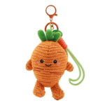 I-Total Portachiavi Crochet Fresh Market Carota Per Zaino E Chiavi