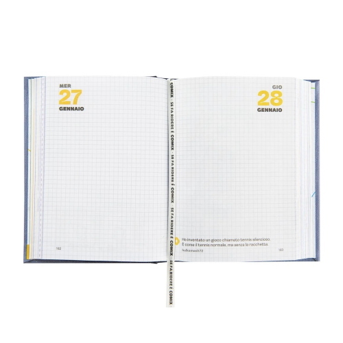 Comix Diario Agenda Special Sfumato 16 Mesi Datato 2026-2027 Standard Glitter Nero 75692BK