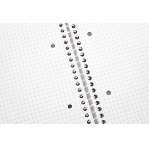 Nikoffice Quaderno Spiralato A5 Colori Assortiti Quadretti 5mm Con 5 Separatori Per Studenti