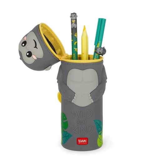 Legami Astuccio 2 In 1 Silicone Gorilla Wild But Kind Per Studenti