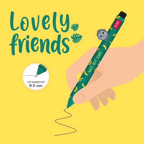 Legami Penna Gel Gorilla Lovely Friends Inchiostro Nero Per Studenti
