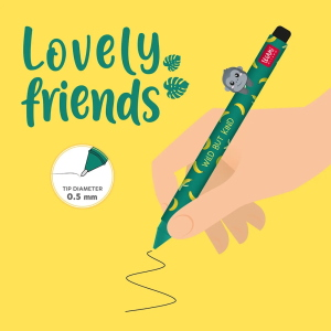 Legami Penna Gel Gorilla Lovely Friends Inchiostro Nero Per Studenti