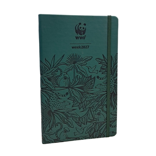 Wwf Agenda Settimanale 2027 Verde Floreale Con Copertina Flessibile Per Studenti E Professionisti