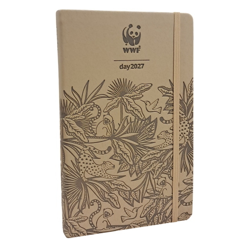 Wwf Agenda Giornaliera 2027 Beige Naturale Flessibile