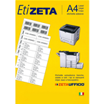 Etizeta Etichette adesive foglio A4 37x14 mm cf. 100