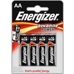 Energizer Alkaline Power Batteria Stilo AA-LR6 Cf.4