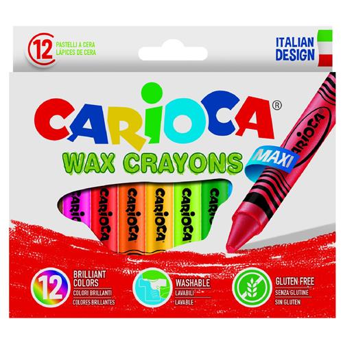 Carioca Pastelli Cera Jumbo Cf.12