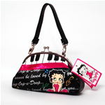 Betty Boop 120008  Borsa  "Click Clack"  Nero