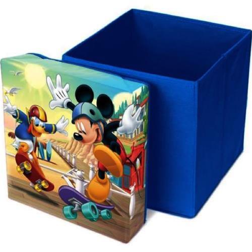 Topolino Pouf Contenitore casa giocattoli poggiapiedi bambini mickey mouse  disney